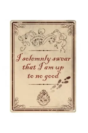 Prezzo Scontato Harry Potter Tin Sign Up To No Good 21 x 15 cm